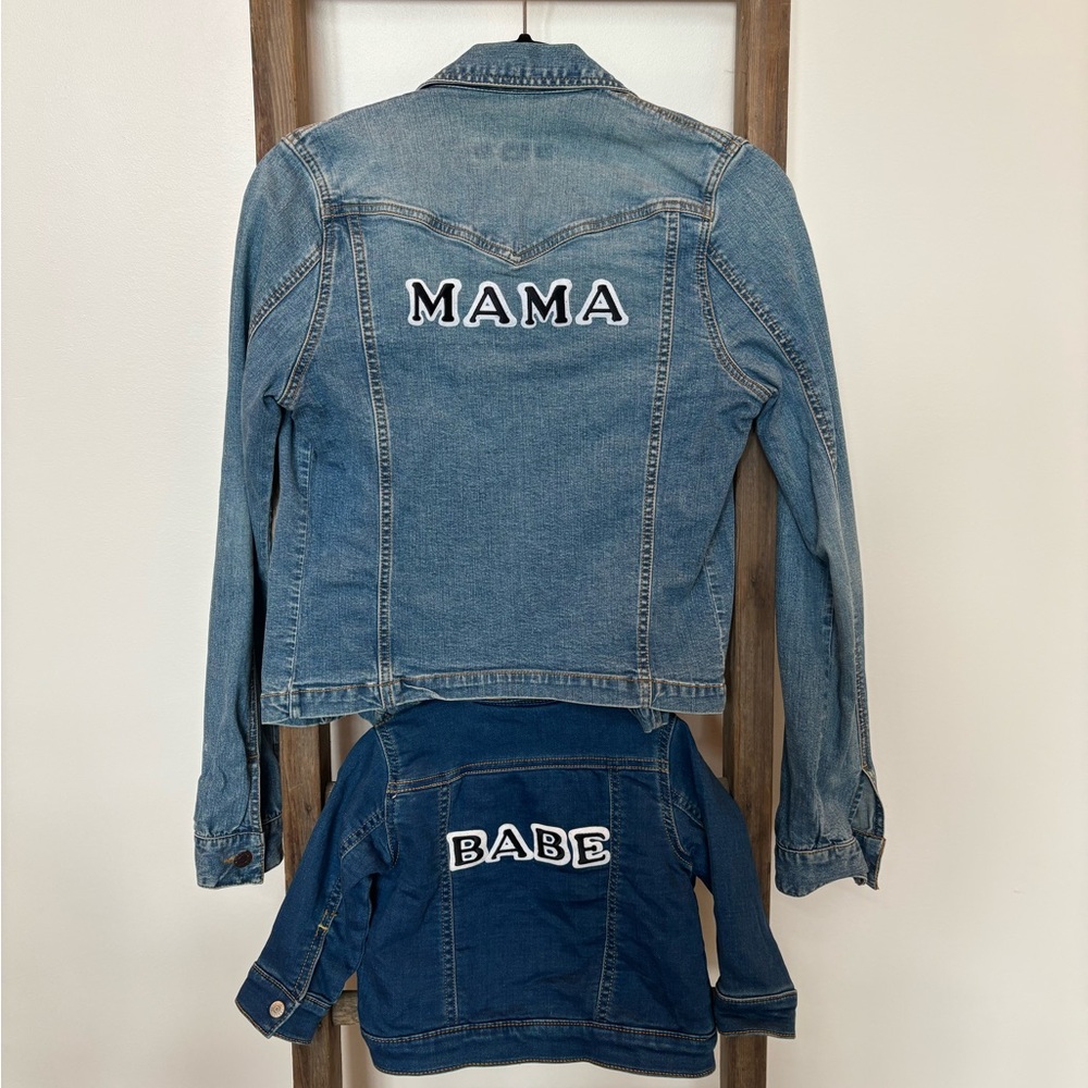 Mama and Babe Denim Jacket Set